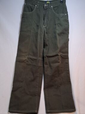Men's Olive Green Cargo Pants with Utility Pocket by
